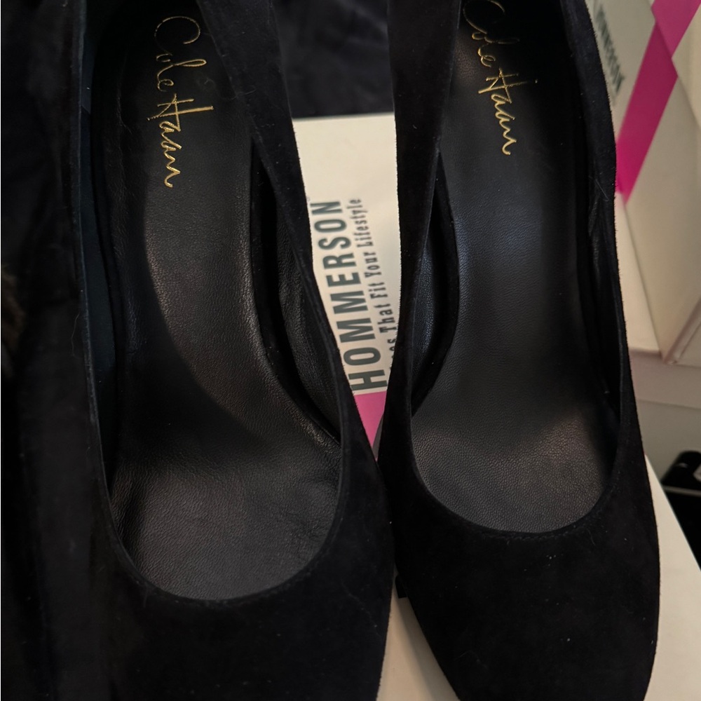 Cole Haan Black Suede Women's Heels